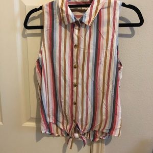 Aeropostale button up tank top
